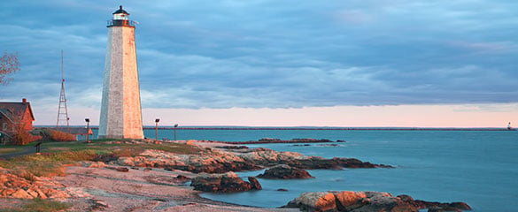 Connecticut - Lighthouse on the ocean