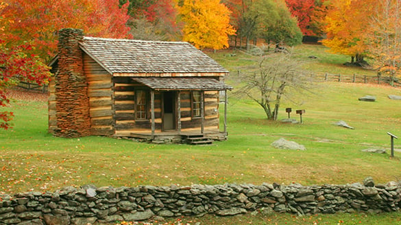 Delaware - Old log cabin