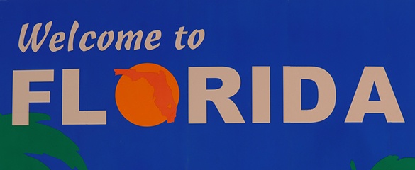 Florida - Welcome to Florida sign
